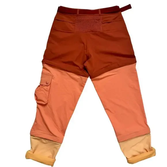 NWT Outdoor Voices Rectrek Zip-Off Pants XS Melon Colorblock Gorpcore Hiking - Picture 4 of 16
